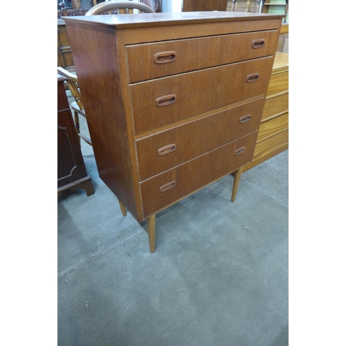 41 - A Danish teak chest of drawers