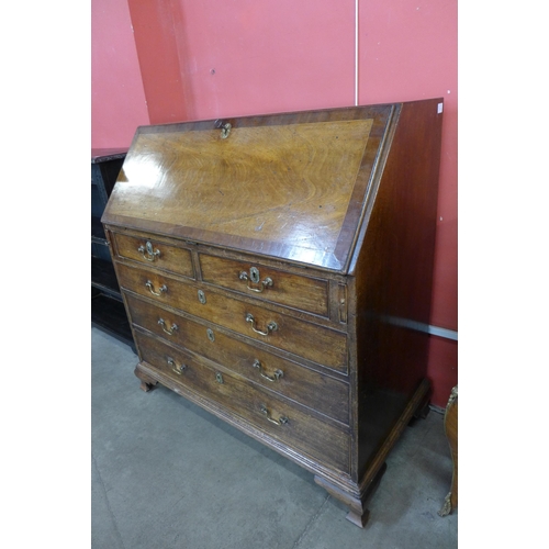 80 - A George III mahogany bureau