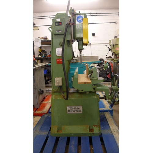 2003 - A Wadkin Bursgreen three phase mortiser, * this lot is subject to VAT