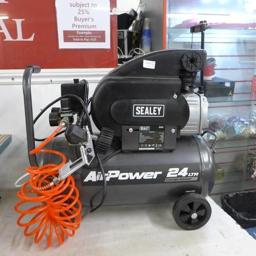 2015 - A Sealey Airpower 24ltr compressor SAC2420A