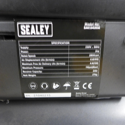 2015 - A Sealey Airpower 24ltr compressor SAC2420A