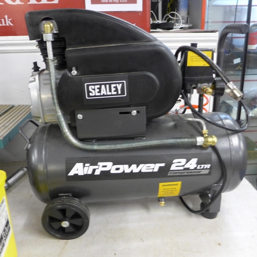 2015 - A Sealey Airpower 24ltr compressor SAC2420A