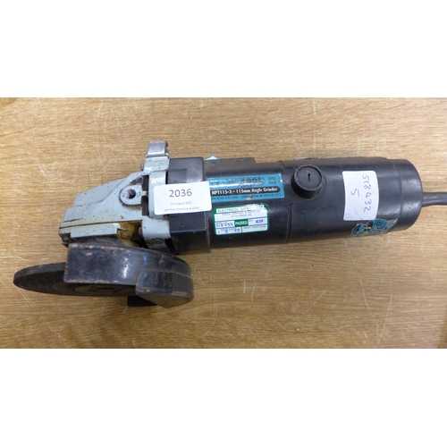 2036 - A Nutool angle grinder NPT115-3