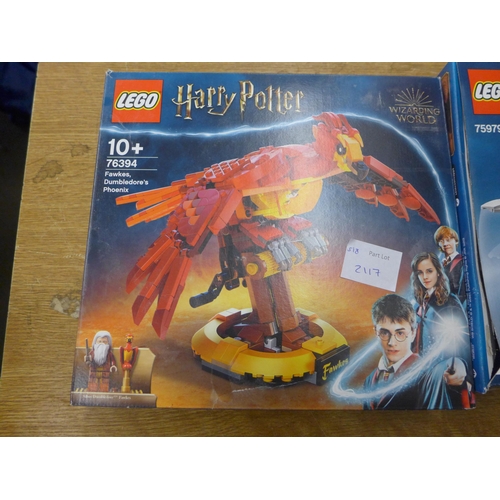 2117 - LEGO, Hedwig and Phoenix, both retired, boxed