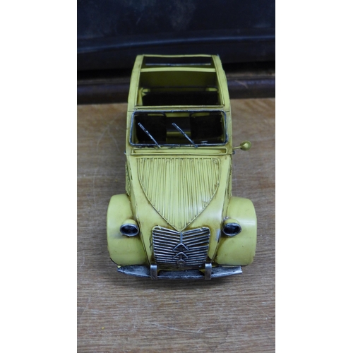 2144 - A tin plate 2CV car