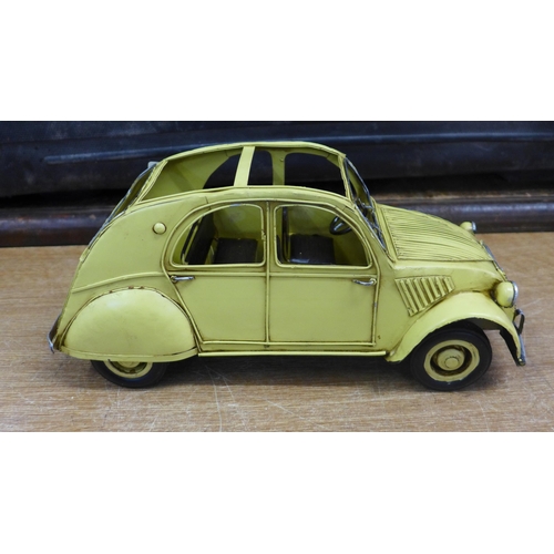 2144 - A tin plate 2CV car