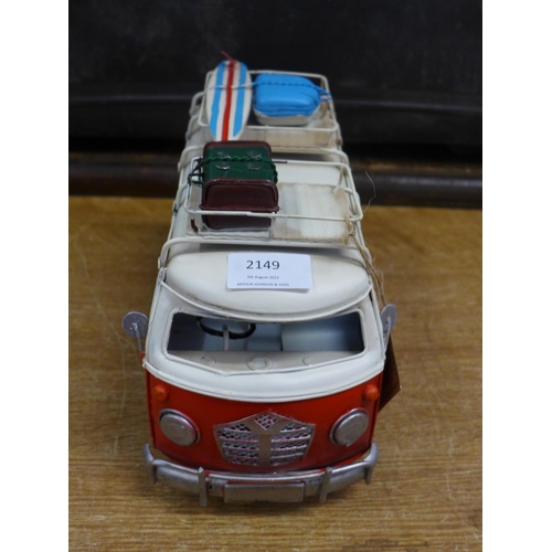 2149 - A tin plate VW Camper Van