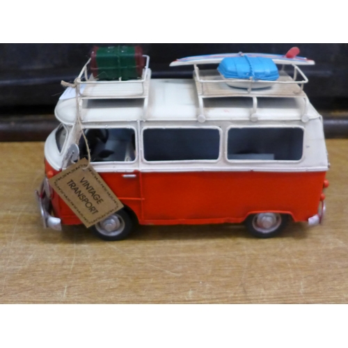 2149 - A tin plate VW Camper Van