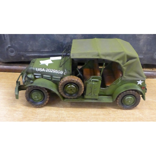 2150 - A tin plate USA Army truck