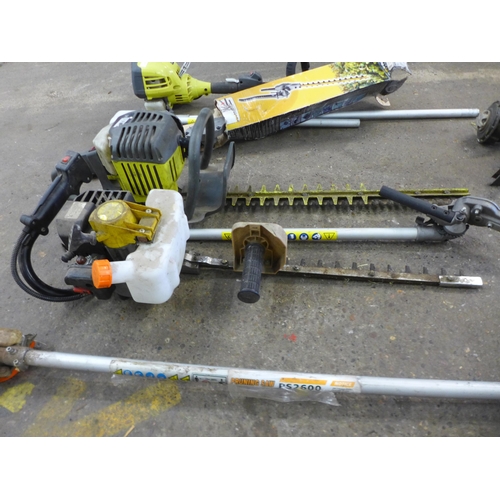 2229 - A quantity of powered garden tools including Ryobi Line Trimmer, Qualcast Moline B43 Auto Line Strim... 