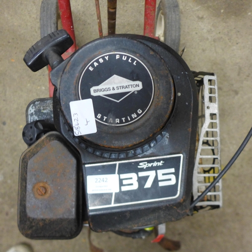 Briggs and stratton cheap sprint 375 pull start