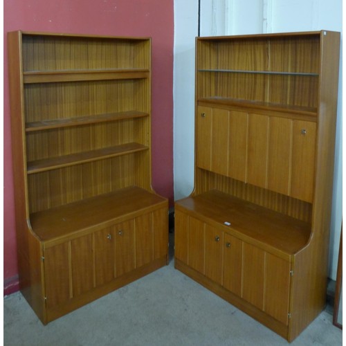 52 - A pair of teak room dividers