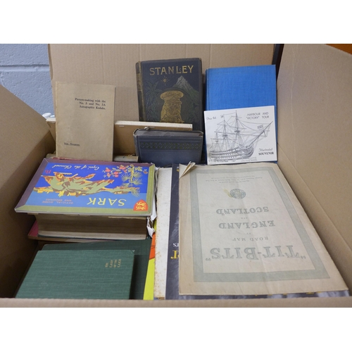 1119 - A collection of 20th Century books and a collection of loose stamps **PLEASE NOTE THIS LOT IS NOT EL... 