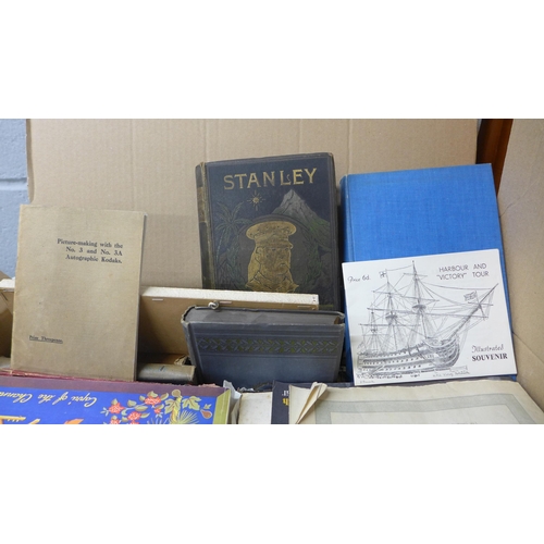 1119 - A collection of 20th Century books and a collection of loose stamps **PLEASE NOTE THIS LOT IS NOT EL... 