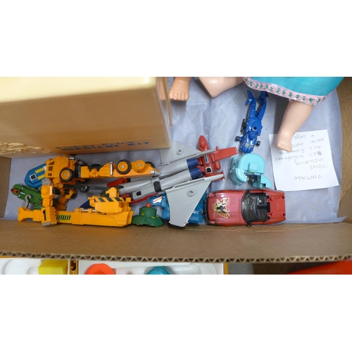 1133 - Toys; 1980s Transformers, 1970s Fisher Price, dolls, Lego and model vehicles **PLEASE NOTE THIS LOT ... 