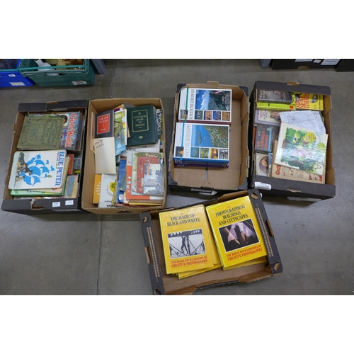 1146 - Five boxes of books, annuals, manuals, etc. **PLEASE NOTE THIS LOT IS NOT ELIGIBLE FOR POSTING AND P... 