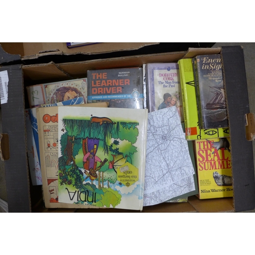 1146 - Five boxes of books, annuals, manuals, etc. **PLEASE NOTE THIS LOT IS NOT ELIGIBLE FOR POSTING AND P... 