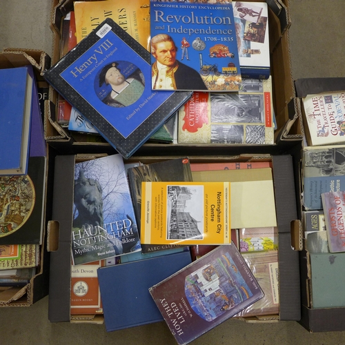 1148 - Five boxes of books, architecture, local history, history of England, churches, cathedrals, books of... 