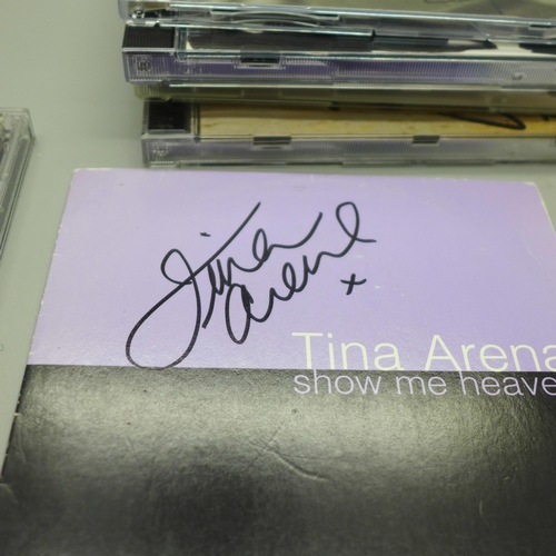 618 - Autographed CDs including Chrissie Hynde (Pretenders), Sharleen Spiteri (Texas), Human League, etc.