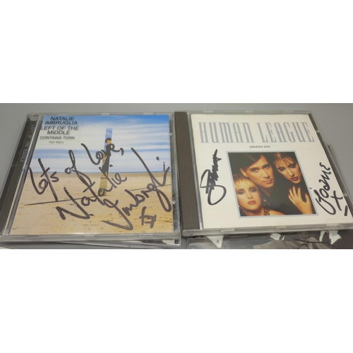 618 - Autographed CDs including Chrissie Hynde (Pretenders), Sharleen Spiteri (Texas), Human League, etc.