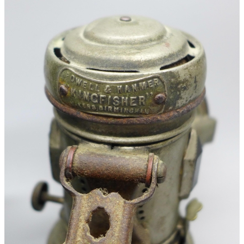 641A - Two cycle lamps, H Miller & Co. and Powell & Hammer Kingfisher