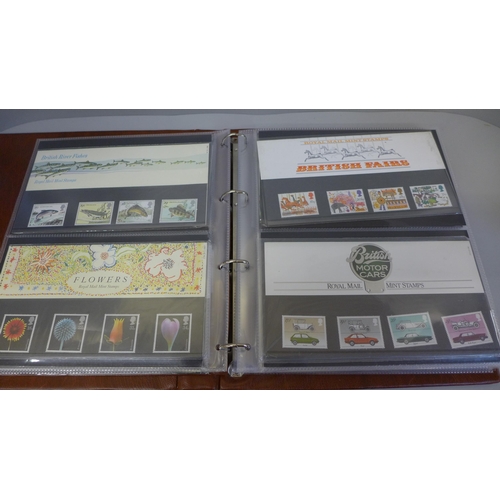 664 - Stamps; a Royal Mail album of mainly 1980s GB presentation packs (38)