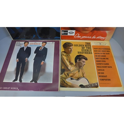 673 - Four 1960s LP records, including three Everly Brothers