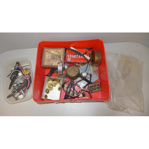 683 - Mechanical wristwatches, watch spares, straps, etc.