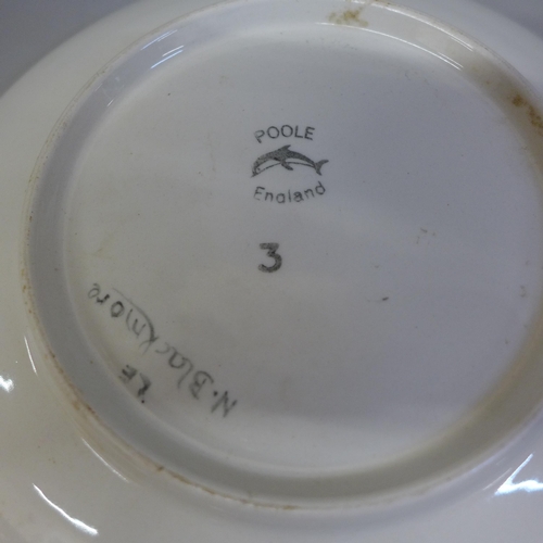 685 - A Poole dish and plate