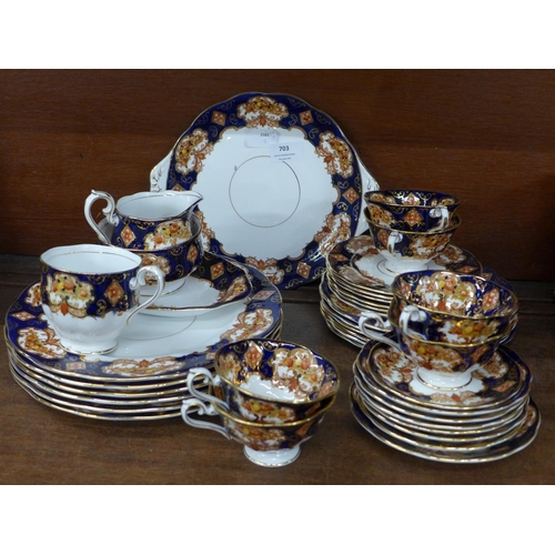 703 - Royal Albert Heirloom pattern tea and dinnerware