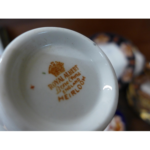 703 - Royal Albert Heirloom pattern tea and dinnerware