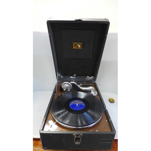 708 - A HMV gramophone