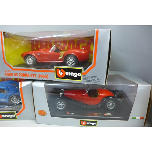 750A - Five Burago model vehicles