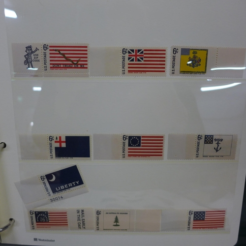 751 - Stamps; two albums of mint USA stamps