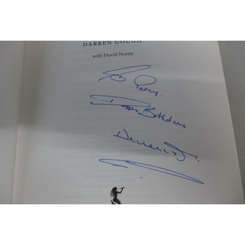 755 - Three signed autobiographies; Darren Gough, Devon Malcolm and E.W. Swanton