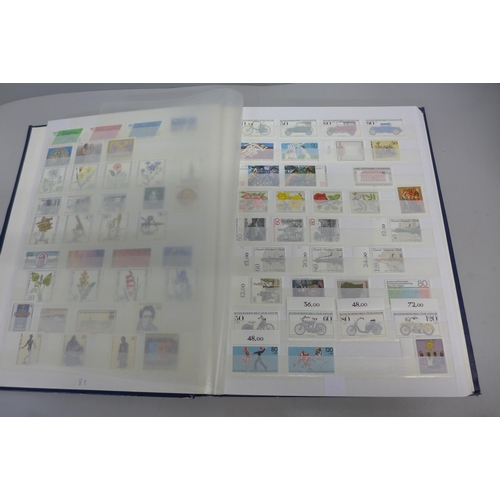 759 - Stamps; a 30-page stockbook of mainly unmounted mint Berlin and Poland stamps