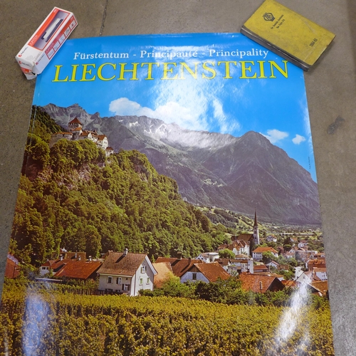 773 - Maps including Ordnance Survey, Trivial Pursuit game, two Lichtenstein posters, etc.