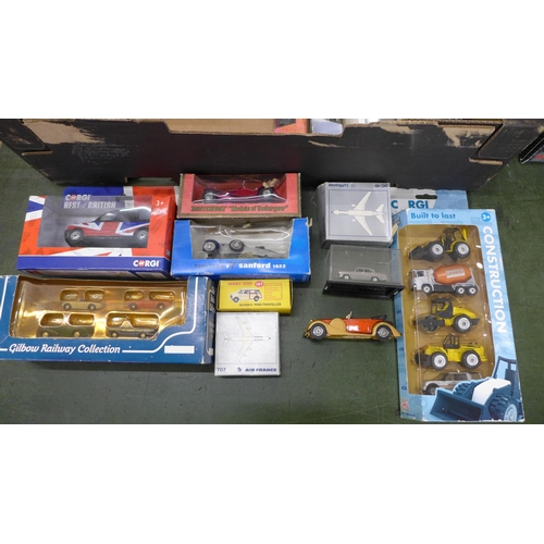 792 - A box of mixed die-cast model vehicles, Corgi, Models of Yesteryear, etc.