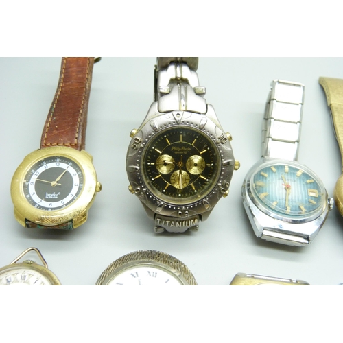 862 - A collection of watches, mainly manual wristwatches