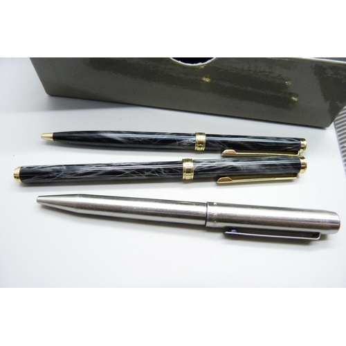 901 - Two Parker ballpoint pens and two Colibri pens