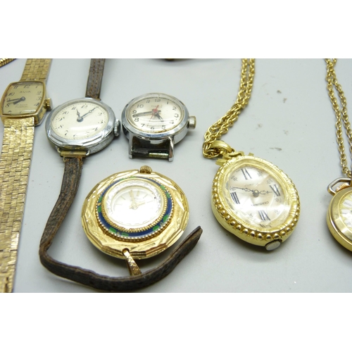 910 - Fob watches, mechanical wristwatches, etc.