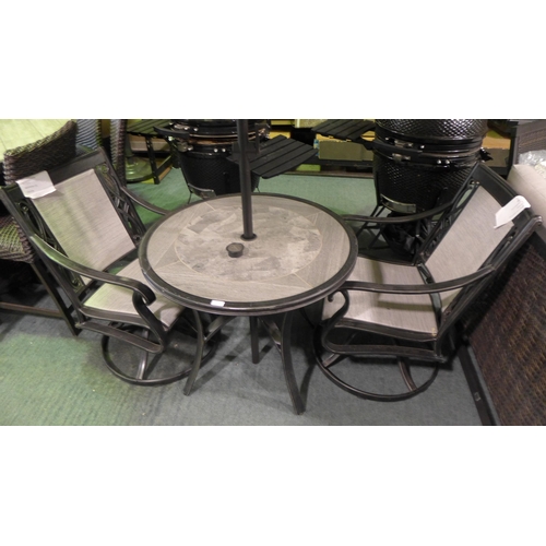 1417 - Turner 3 piece Sling Cafe Set, original RRP £524.91 + VAT (297-17)(Item has some scuffs and marks. D... 