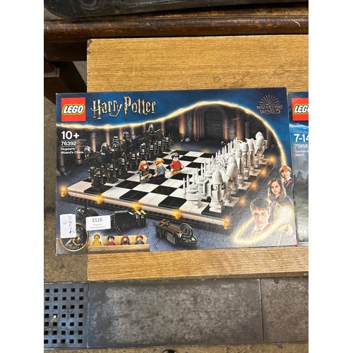 2116 - LEGO, A retired Quidditch and retired Wizard's Chess, boxed