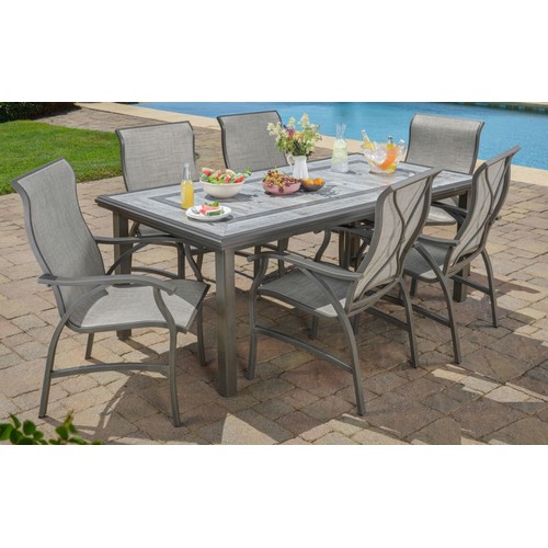 1433 - Sunvilla Hayden 7 piece Sling Dining (Standard Chairs) , original RRP £833.33 + VAT (4171-29) *This ... 