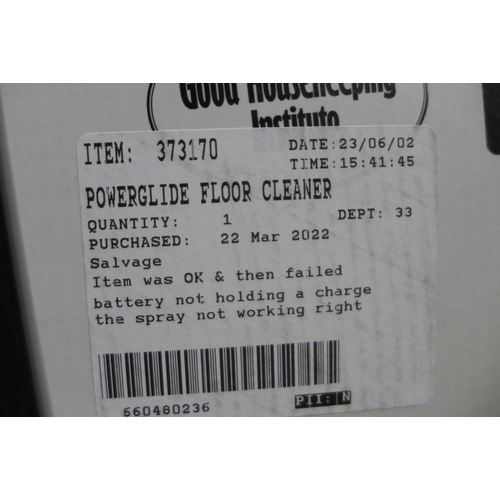 3017 - Powerglide Floor Cleaner, with battery & charger original RRP £169.99 + VAT (298-128) *This lot is s... 