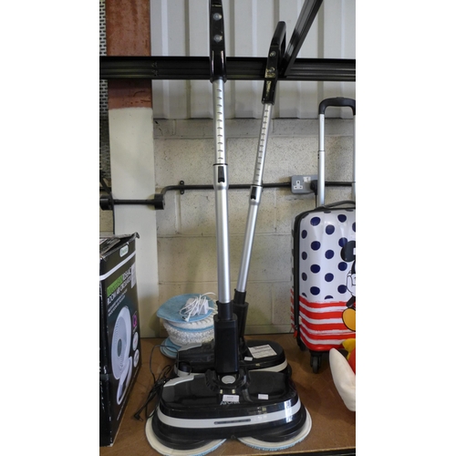 3029 - Two Powerglide Floor Cleaners, with Batteries (one damaged) original RRP £169.99 + VAT each  (298-20... 