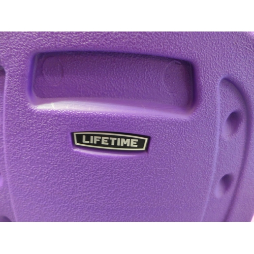 3049 - Lifetime Children's Purple Plastic Stacking Chair (298-808)  * This lot is subject to vat