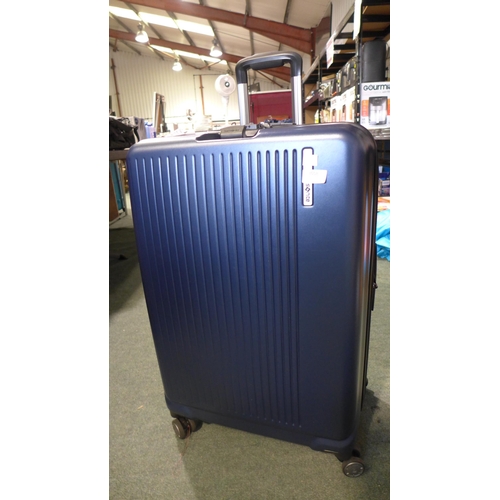 3058 - Samsonite Amplitude Large Blue Hardside Suitcase  (298-322) *This lot is subject to VAT