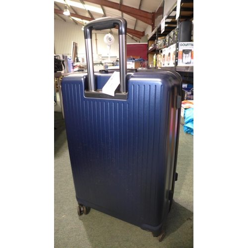 3058 - Samsonite Amplitude Large Blue Hardside Suitcase  (298-322) *This lot is subject to VAT