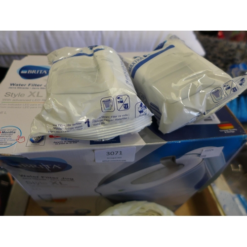 3071 - Banquet Recycled Pedal Bin Liners and Brita Maxtra+XL Style Jug & Cartridges (298-80,89) *This lot i... 